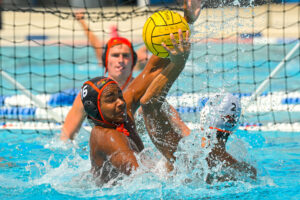 High School Students playing water polo