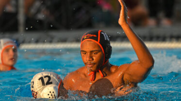 High School Students playing water polo