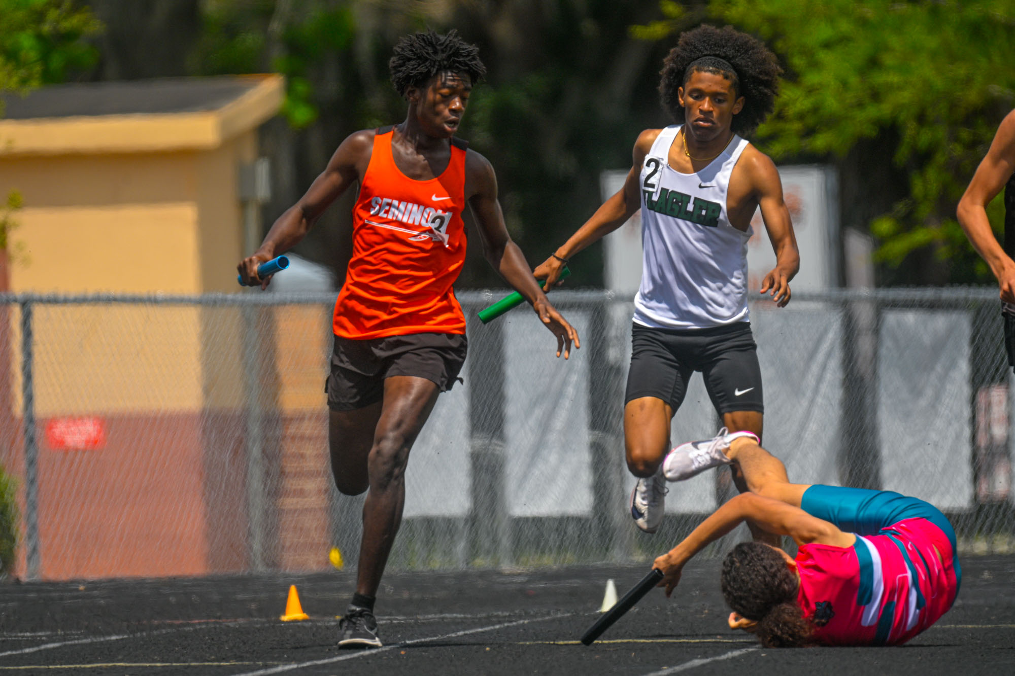 High School Students at track meet