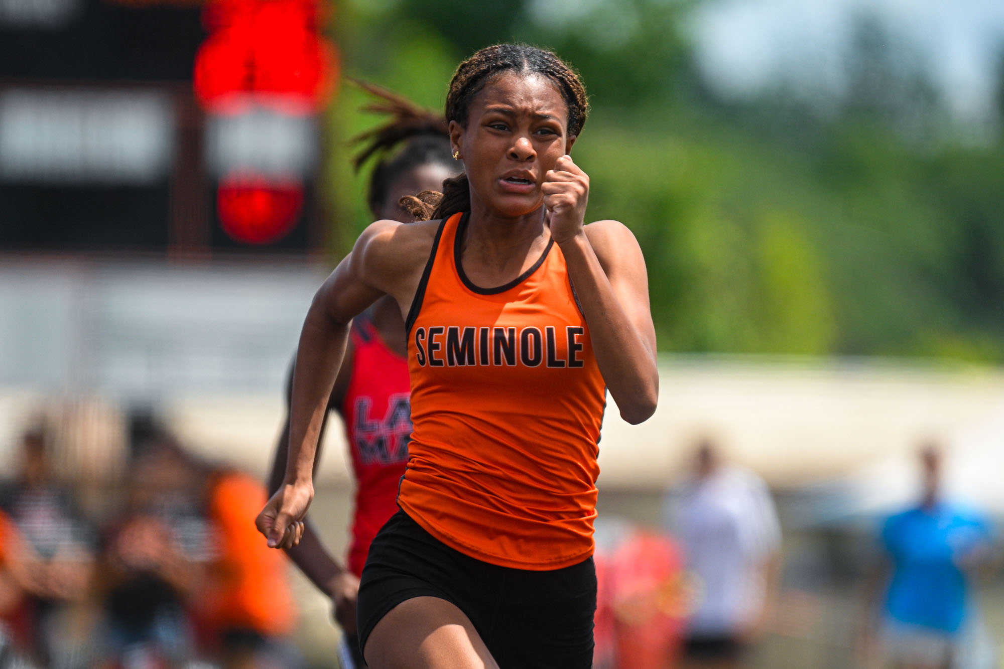 High School Students at track meet
