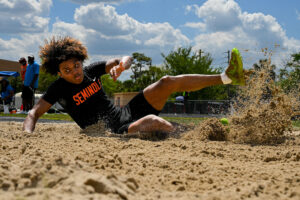 High School Students at track meet