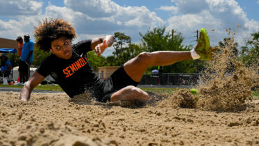 High School Students at track meet