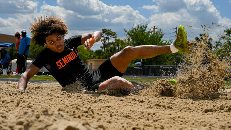 High School Students at track meet